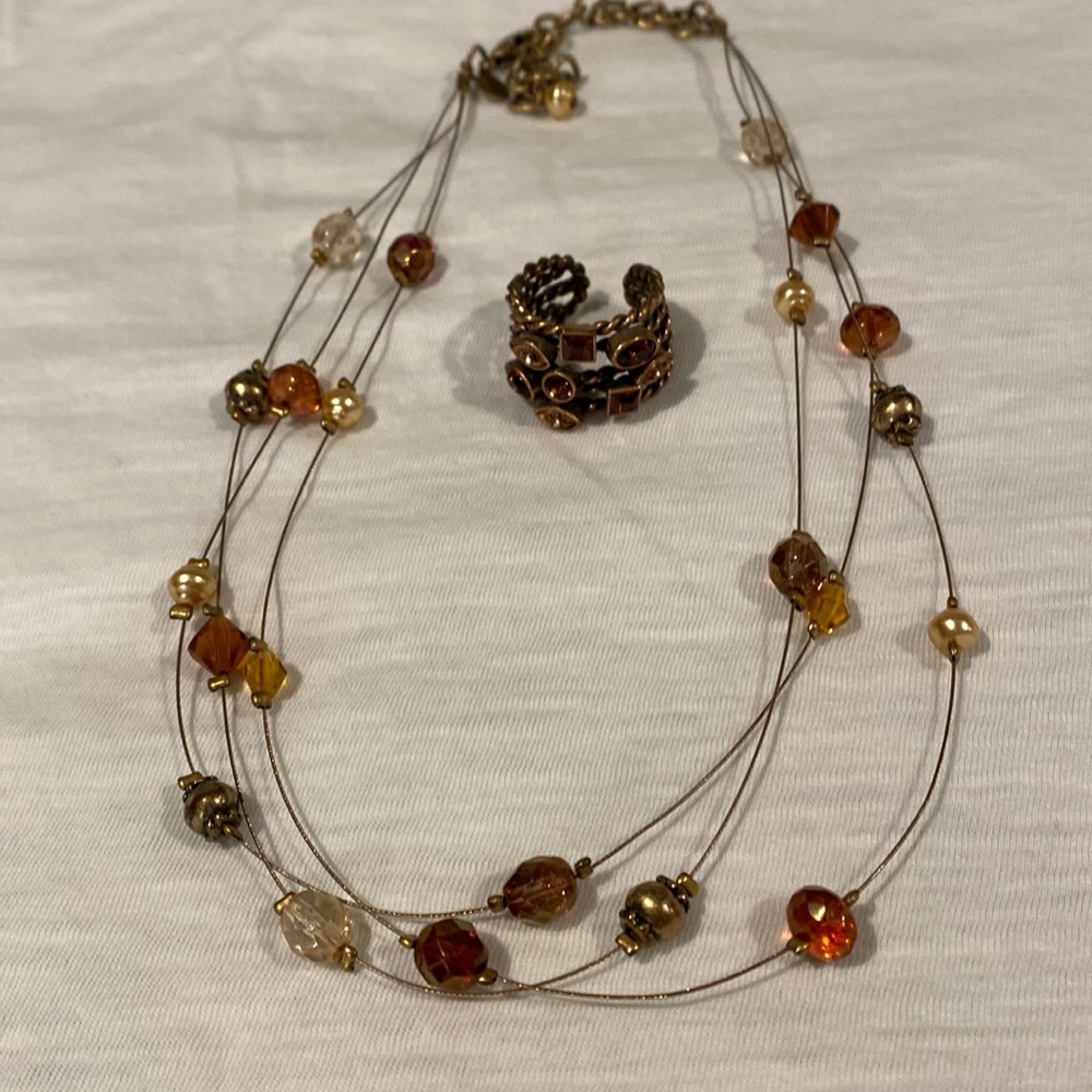 Chicos necklace and ring